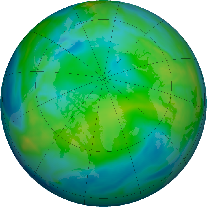 Arctic ozone map for 12 November 2006